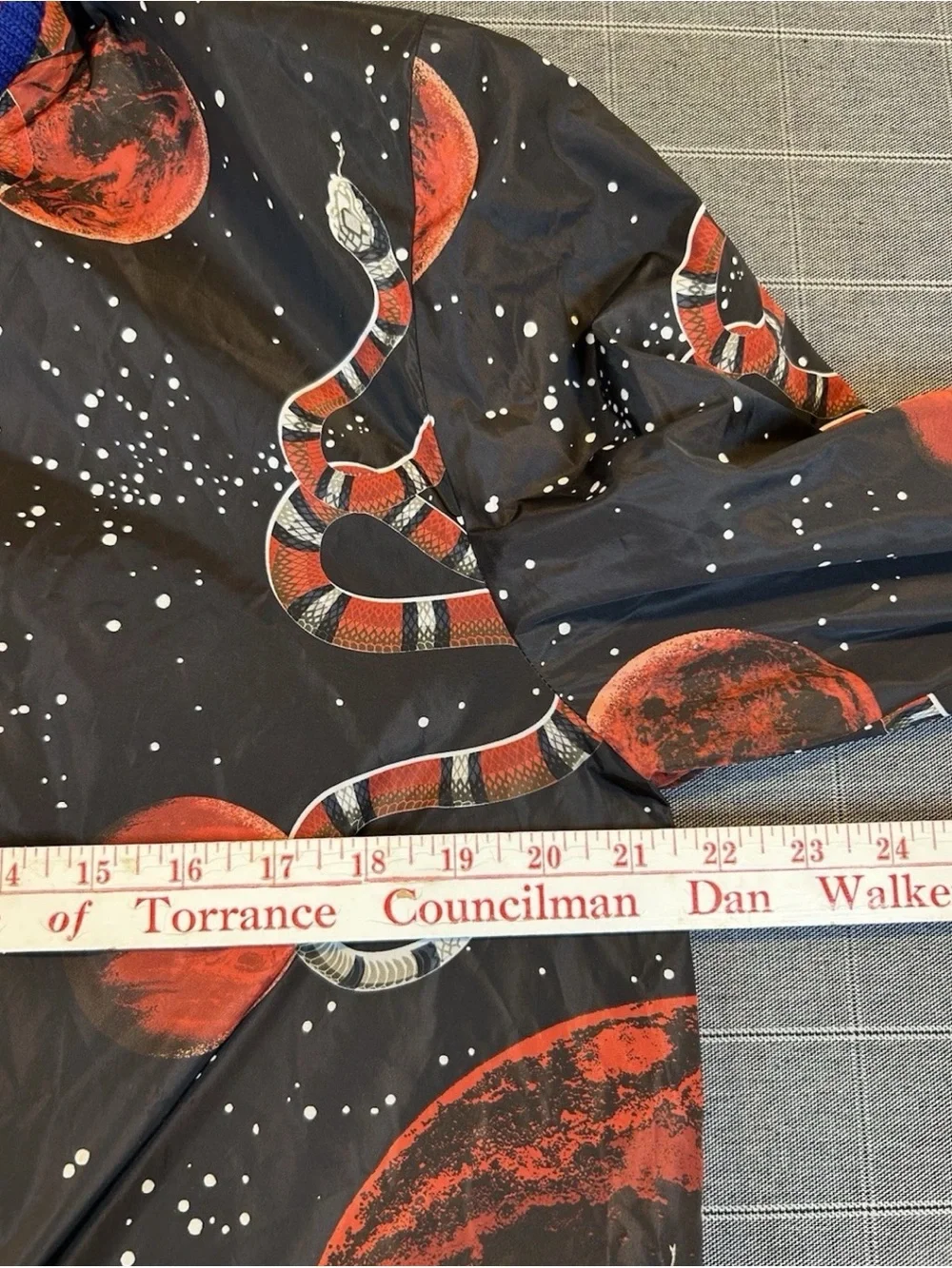 Gucci Space Snake Nylon Webbed Windbreaker
